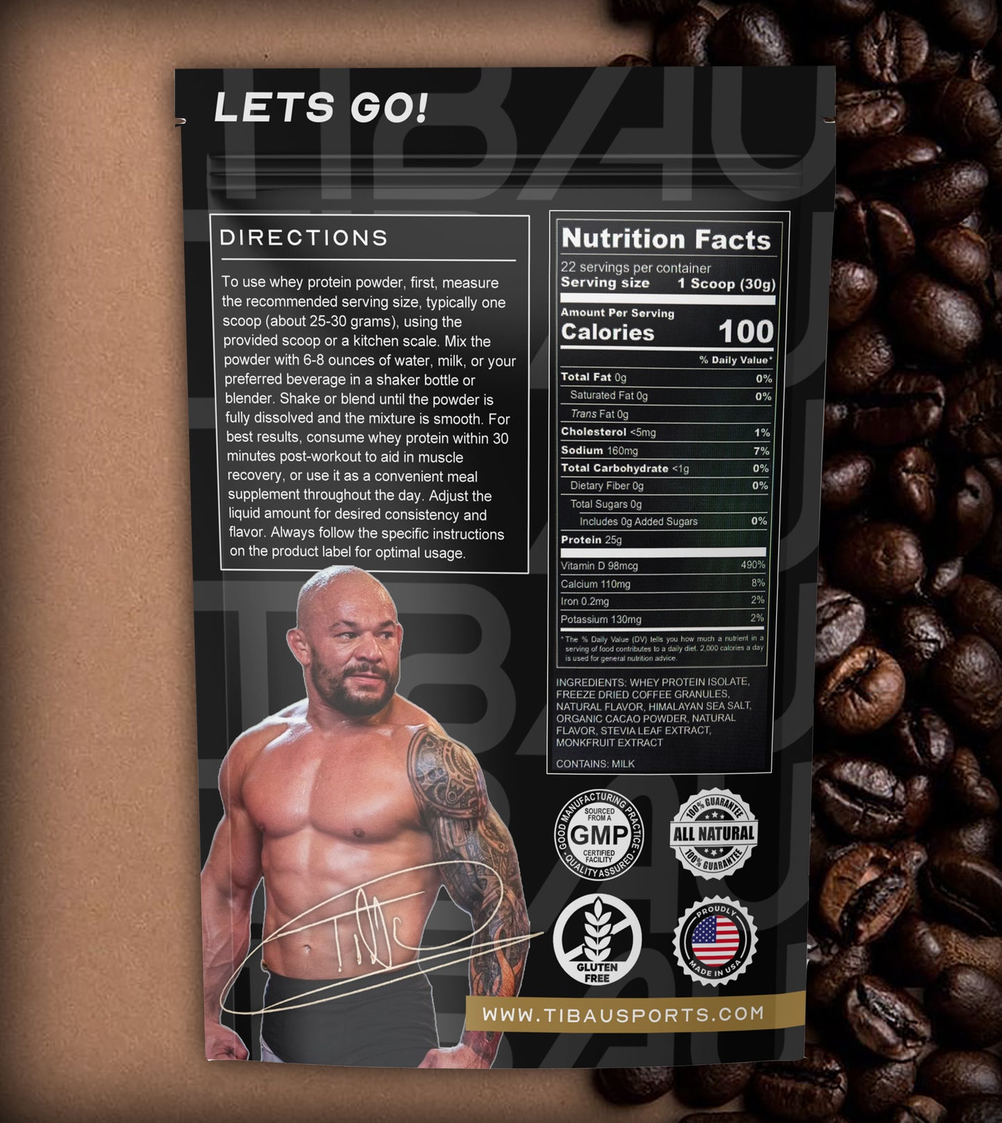 Tibau Whey Protein Isolate - Cappuccino