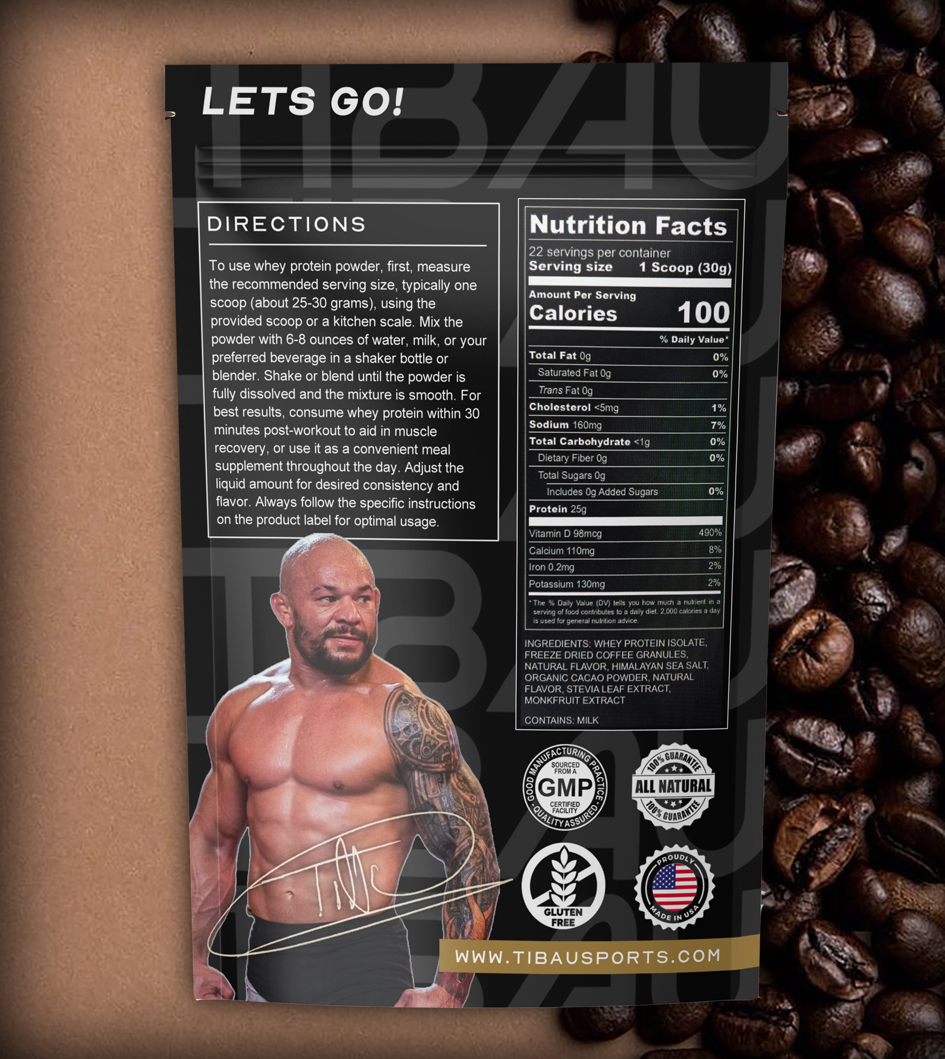 Tibau Whey Protein Isolate - Cappuccino